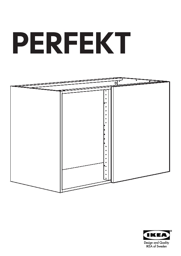 PERFEKT LILJESTAD cover panel for base corner cabinet