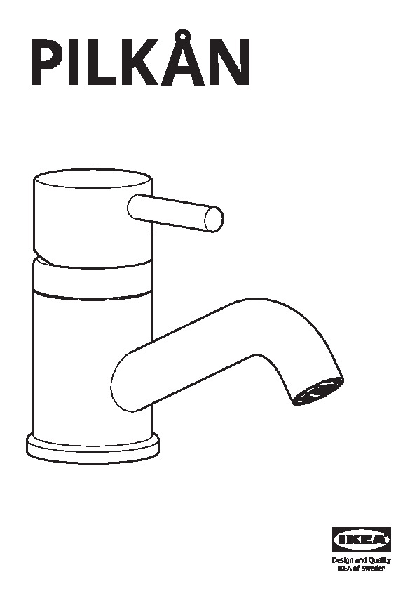 PILKÃN Bath faucet with strainer