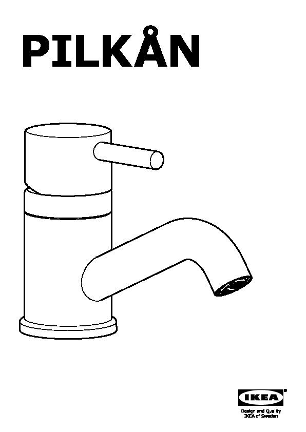 PILKÅN bath faucet with strainer