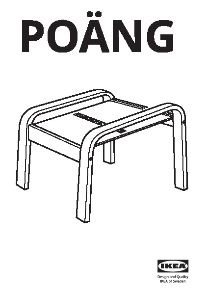 POÃNG Gestell Hocker