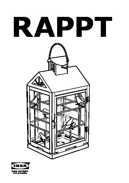 RAPPT Lanterne pour bougie bloc