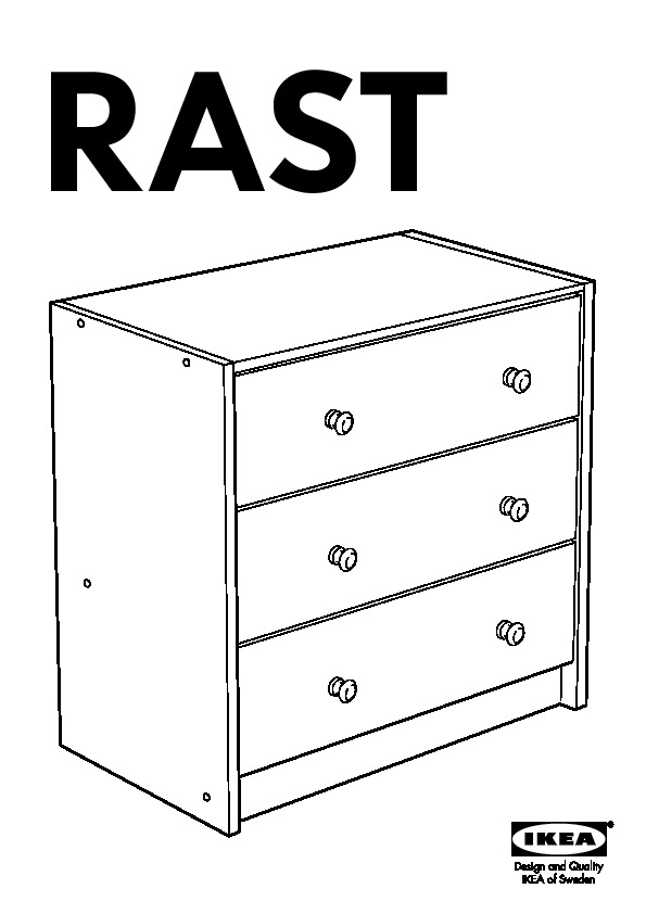 RAST 3 drawer chest