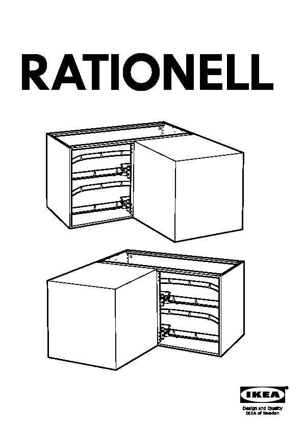 RATIONELL corner base cab pull-out fitting