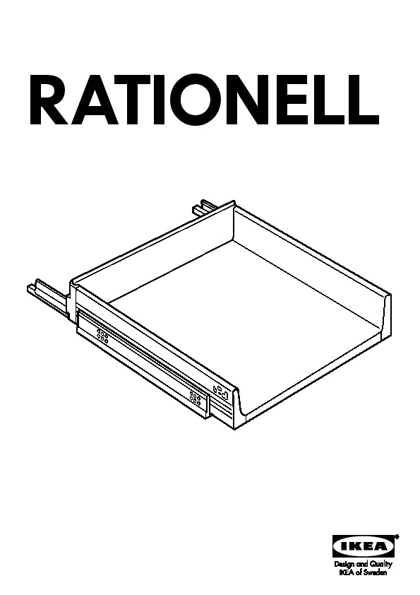 RATIONELL fully-extending drawer