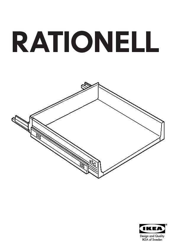 RATIONELL Fully-extending drawer