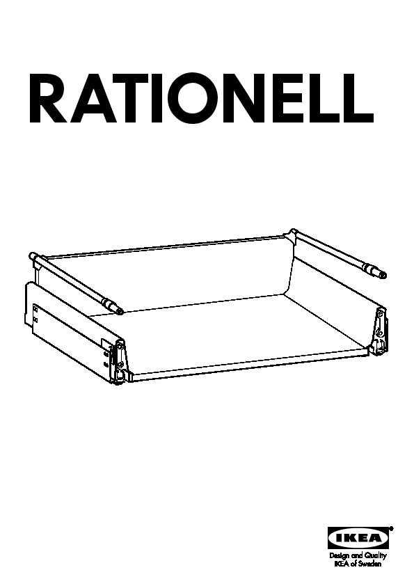 RATIONELL tiroir profond ouvert compl+amort