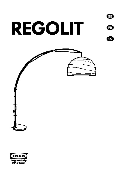 REGOLIT Floor lamp with LED bulb