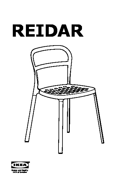 REIDAR chaise, intérieur/extérieur