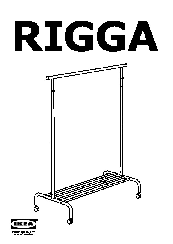 RIGGA Stand appendiabiti bianco - IKEAPEDIA