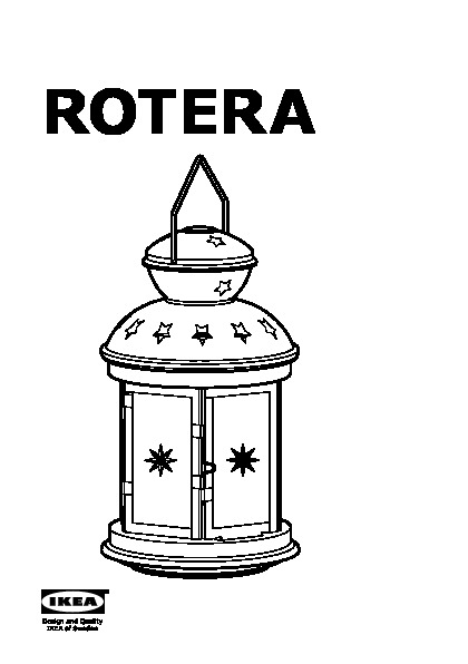 ROTERA Lantern for block candle