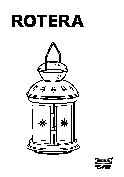 ROTERA Lantern for block candle