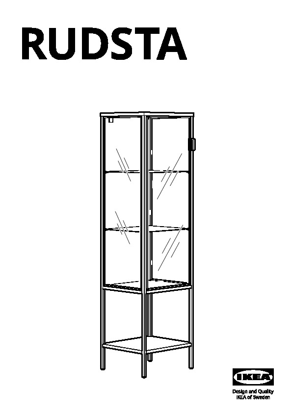 RUDSTA Glass-door cabinet