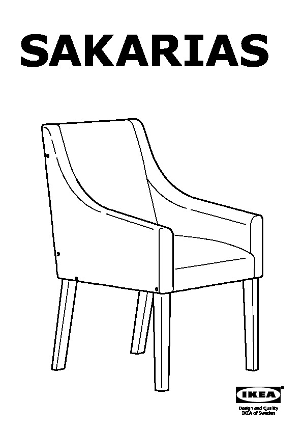 SAKARIAS chair frame with armrests