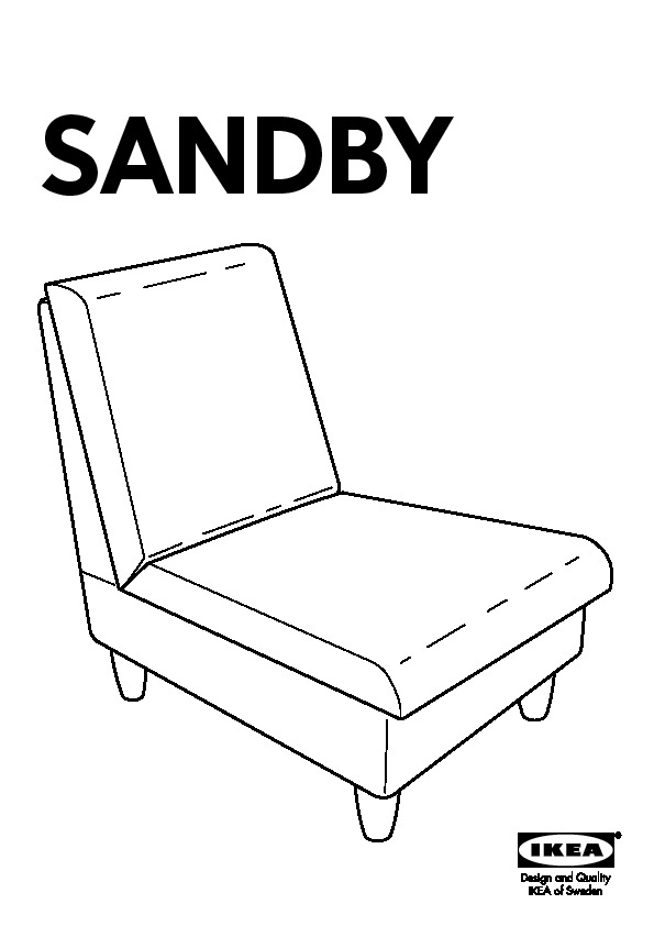 SANDBY armchair frame