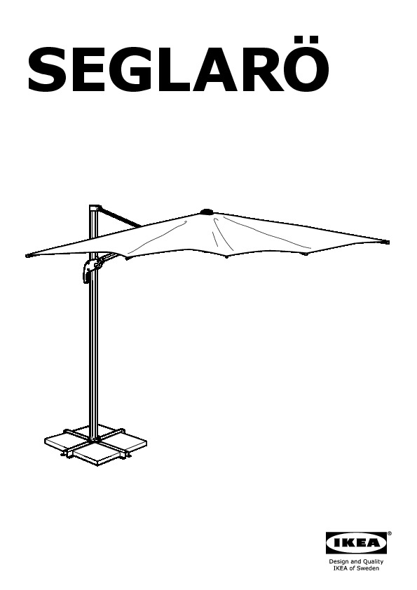 SEGLARÖ umbrella, hanging