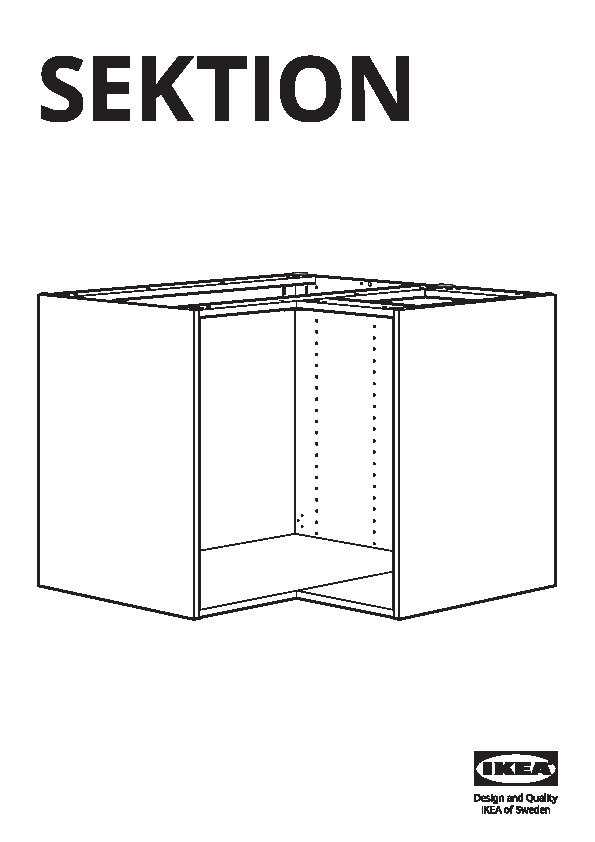 SEKTION Base corner cabinet frame