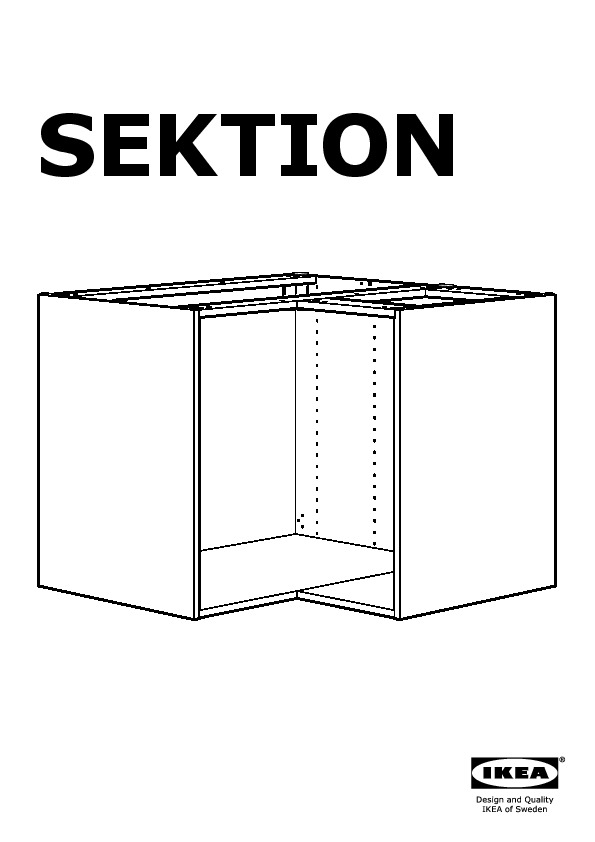 SEKTION base corner cabinet frame