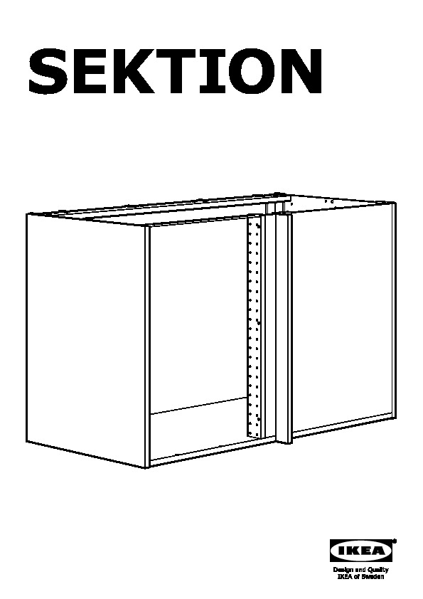 SEKTION base corner cabinet frame