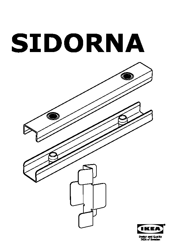 SIDORNA Verbindungsbeschlag 3-tlg.