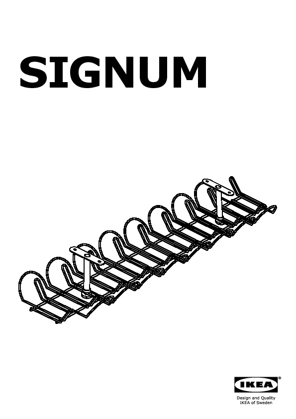 SIGNUM Cable management, horizontal