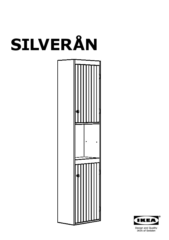 SILVERÅN armoire 2 portes