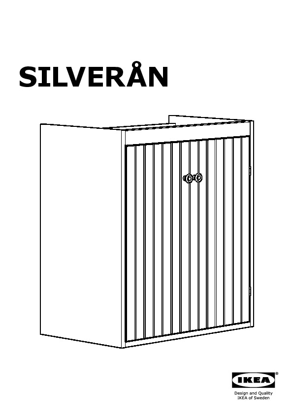 SILVERÅN sink cabinet with 2 doors