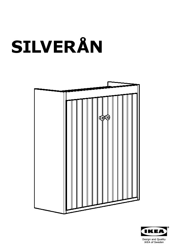 SILVERÅN Wash-basin cabinet with 2 doors