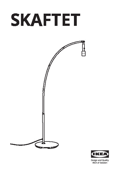 SKAFTET Pied lampadaire, arceau noir, noir - IKEA Belgique