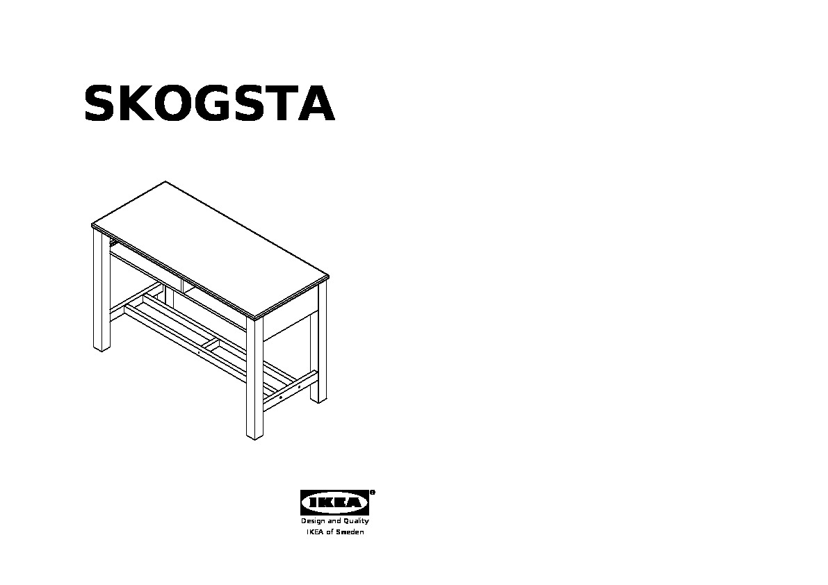 SKOGSTA Bar table