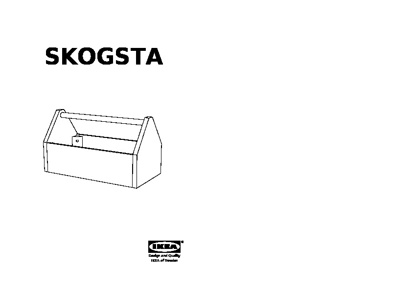 SKOGSTA Box with handle