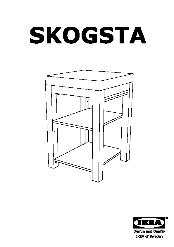 SKOGSTA Butcher's block table