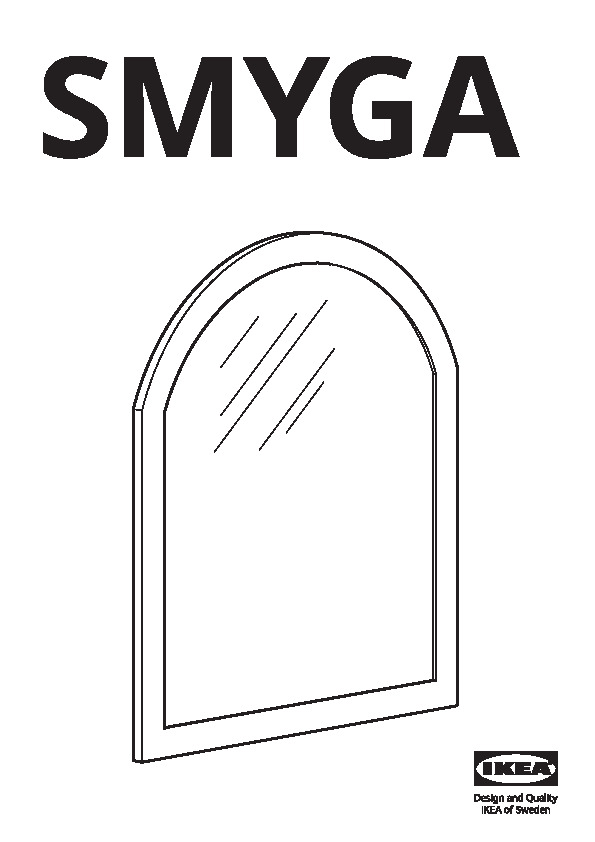 SMYGA Mirror for desk/wall