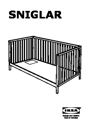 sniglar crib dimensions