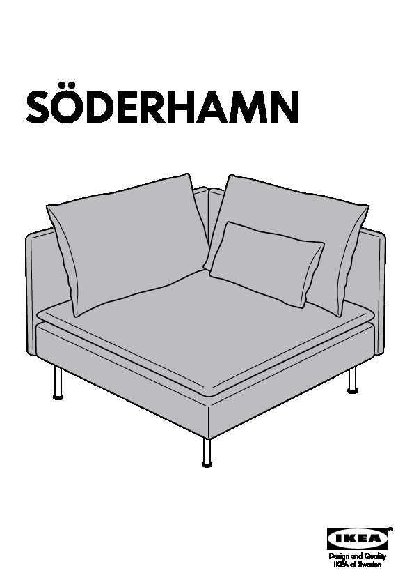 SÃDERHAMN Corner section cover