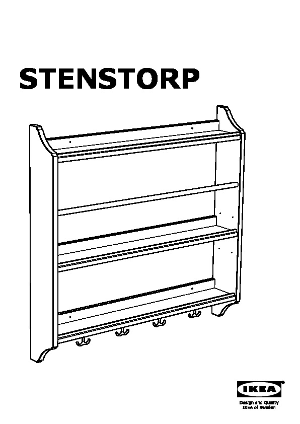 STENSTORP Plate shelf