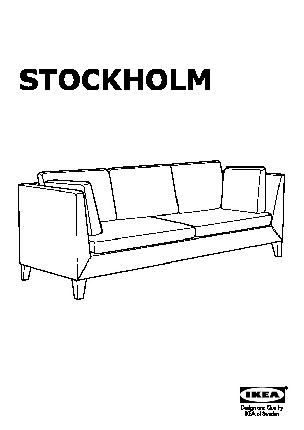 STOCKHOLM Canapé 3 places