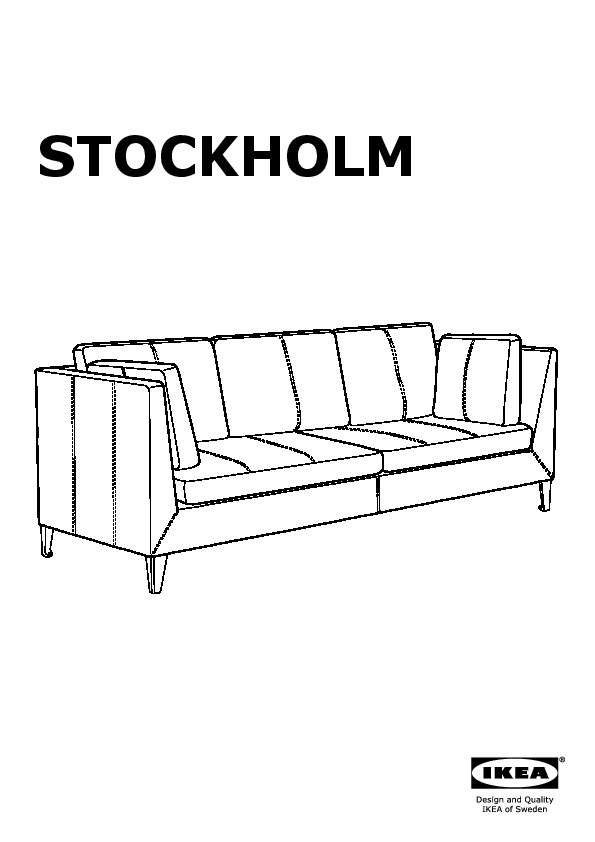 STOCKHOLM Divano a 3 posti