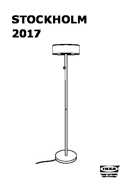 STOCKHOLM 2017 Floor lamp with LED bulb