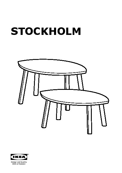 STOCKHOLM Nest of tables, set of 2