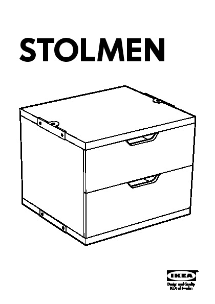 STOLMEN chest of 2 drawers