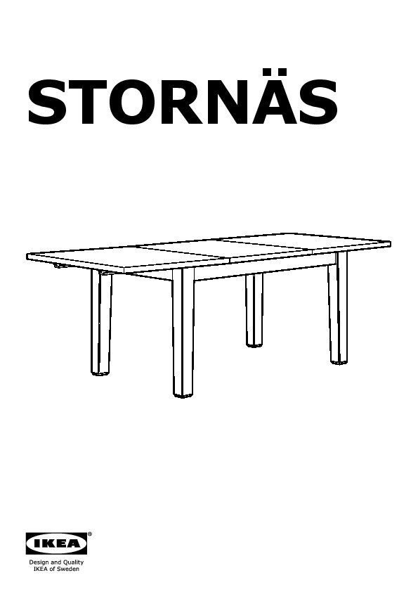 Stornas Table Extensible Brun Noir Ikea France Ikeapedia