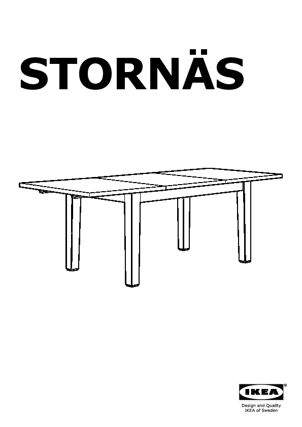 STORNÄS table extensible
