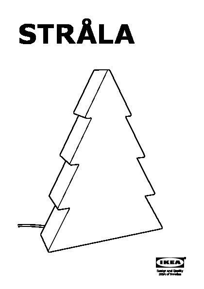 STRÅLA Ornement de table