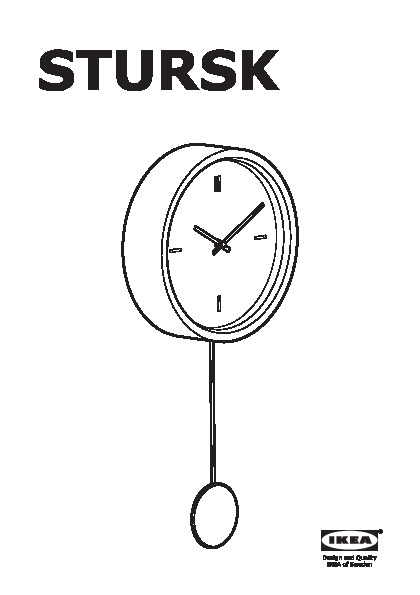 STURSK Wall clock