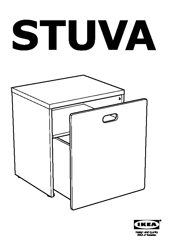 STUVA frame with box on casters