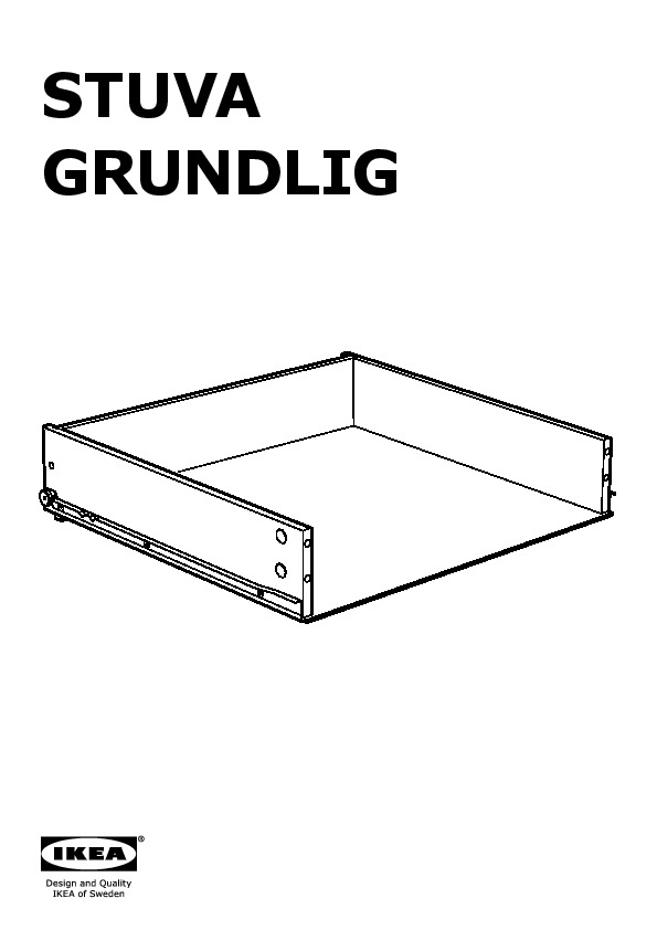 STUVA GRUNDLIG drawer without front