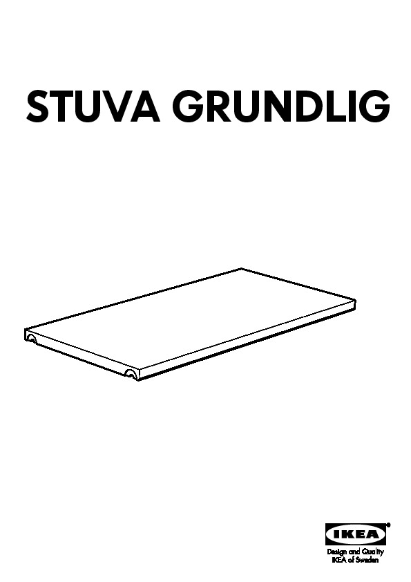 STUVA GRUNDLIG tablette