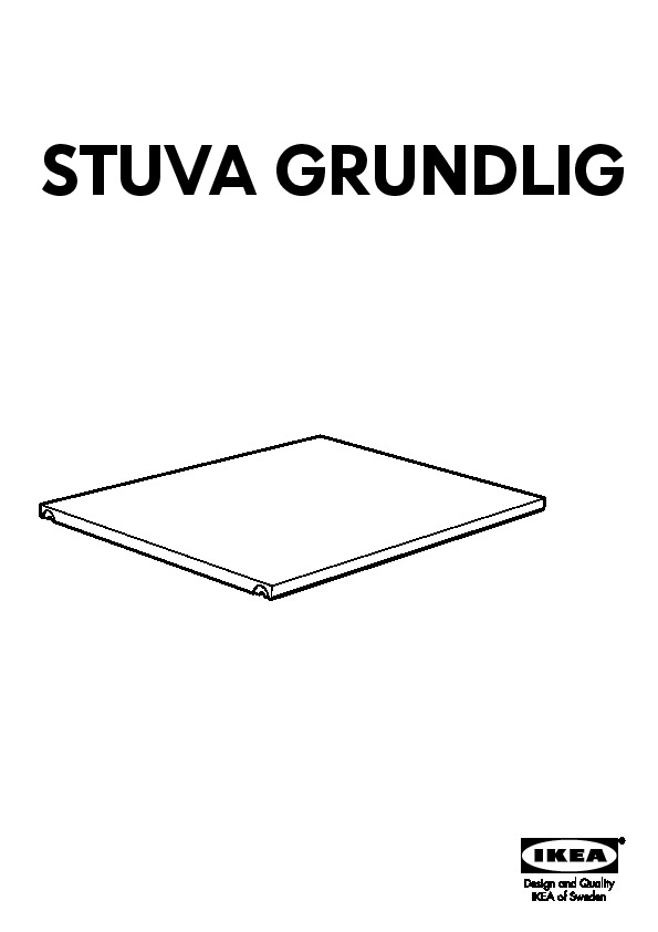 STUVA GRUNDLIG shelf