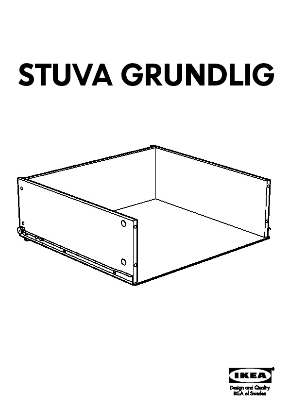STUVA GRUNDLIG tiroir sans façade