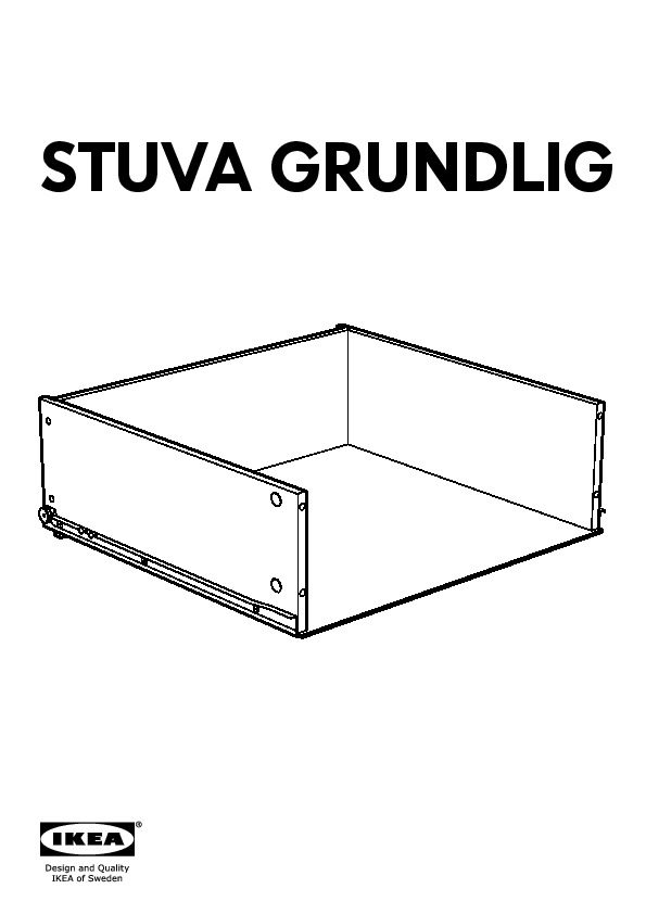 STUVA GRUNDLIG tiroir sans façade
